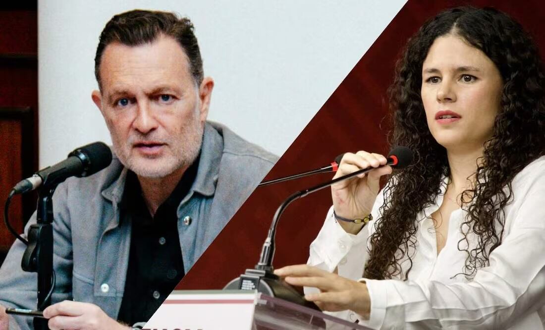 Mauricio Kuri González, gobernador de Querétaro y Luisa María Alcalde Luján, presidenta de Morena. Foto: Especial