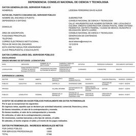 Inconformidad por el subdirector de Conacyt