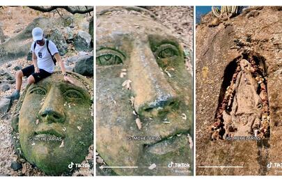 Viralizan las "Cabezas Misteriosas" de Querétaro; se localizan en medio de la nada, en Huimilpan