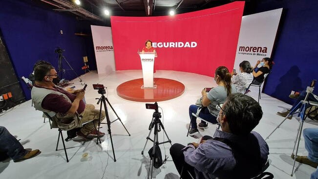 Ni abrazos ni balazos, con inteligencia, dice la candidata de Morena