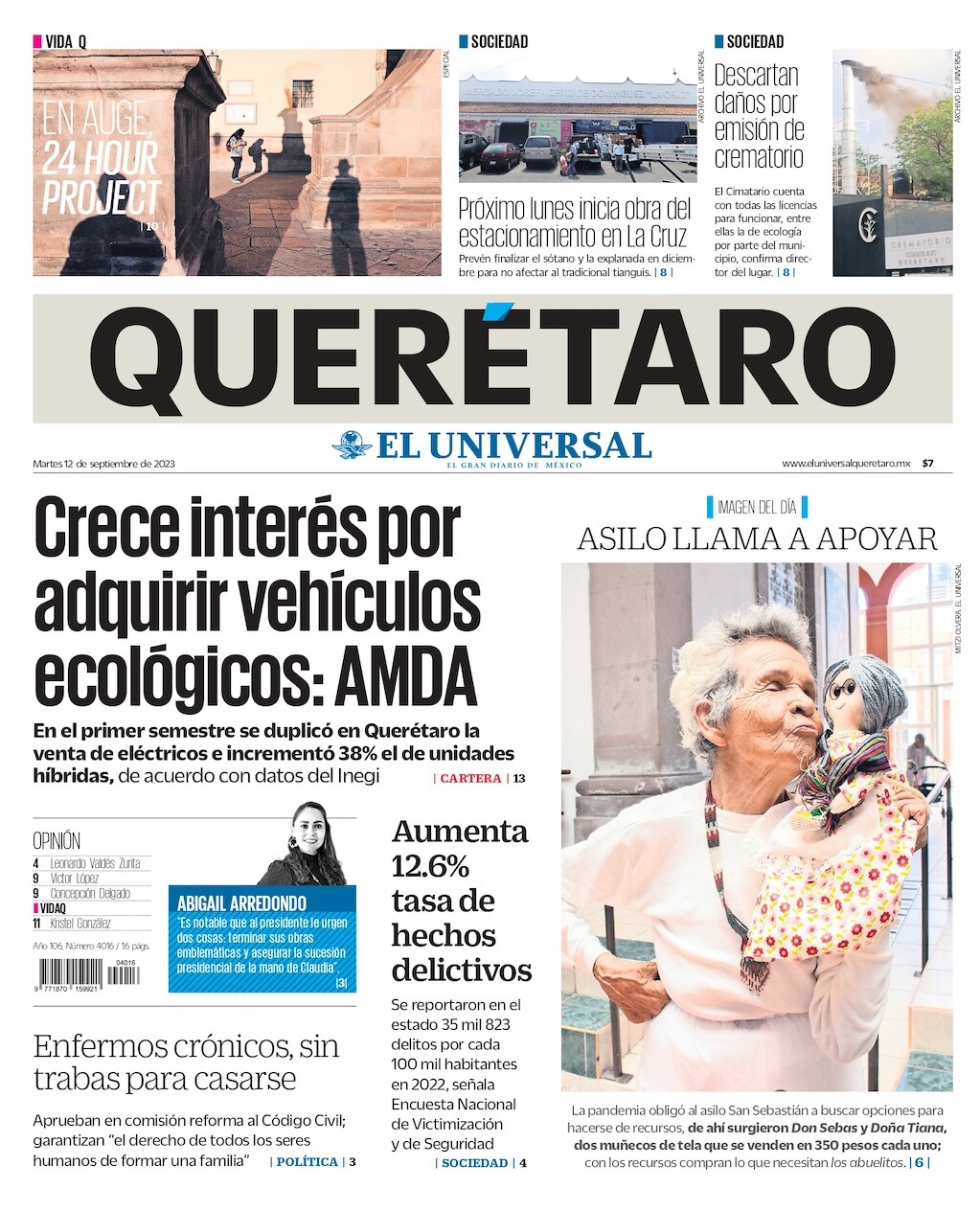 Portada 12 de septiembre de 2023