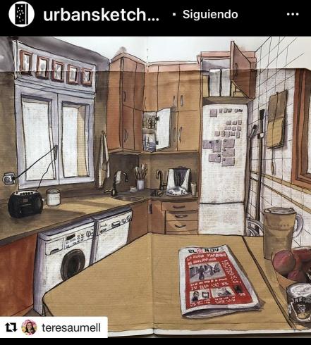 Urban Sketchers dibujan la pandemia
