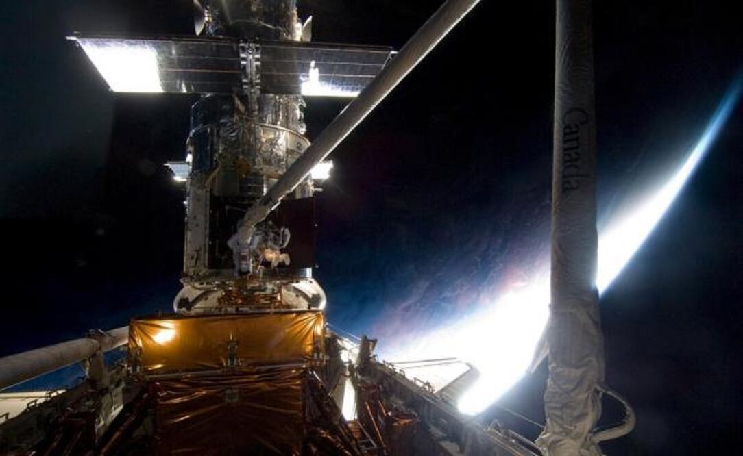 Telescopio espacial Hubble se ubica a unos 600 kilómetros de la Tierra. Foto: EFE/Nasa