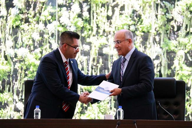 Benjamín Vargas Salazar presumió que ya se ha ejercido acción penal en contra de diversos funcionarios, e incluso particulares involucrados en actos de corrupción, a través de vinculación a proceso y formal prisión. (CÉSAR GÓMEZ. EL UNIVERSAL)