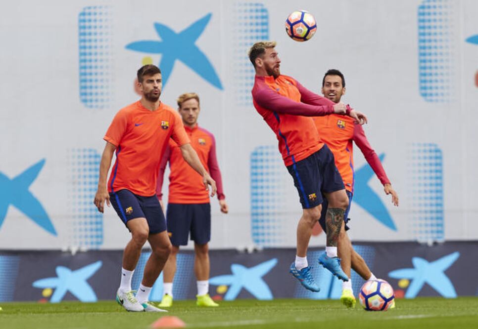 Messi pretende seguir con su racha goleadora, por lo que entrenó fuerte (ALEJANDRO GARCÍA. EFE)