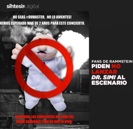 Dr. Simi advierte a fans que irán a concierto de Rammstein: “Y porque lo pidieron, ahí estaré"