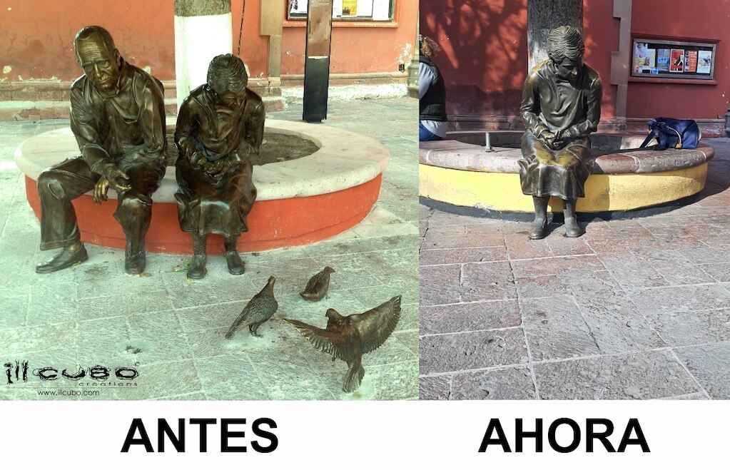 Roban escultura en el templo del Carmen; ocurrió en el Centro Histórico de Querétaro