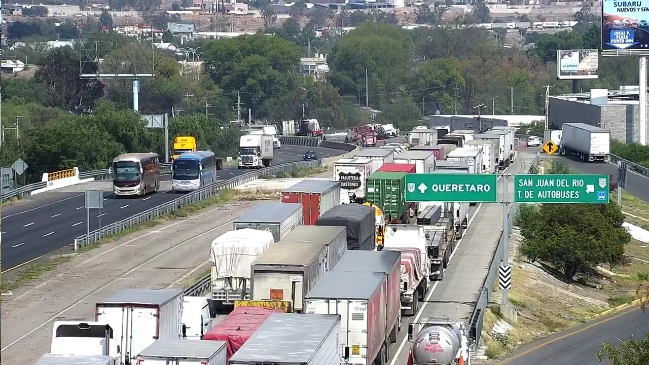 Liberada la circulación de vehículos en la carretera 57, dirección a CDMX