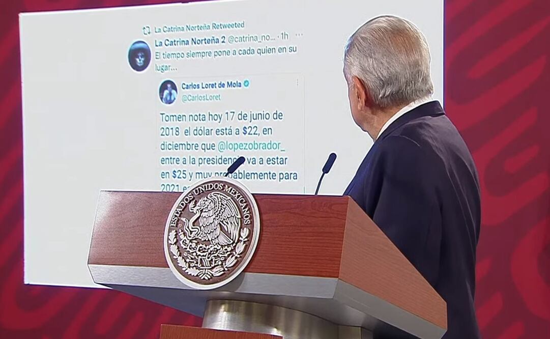 "Es lo más cercano a su pensamiento": AMLO justifica mensaje falso que exhibió de Loret de Mola
