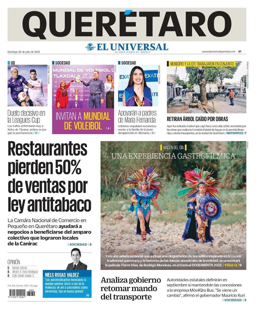 Portada 30 de julio de 2023