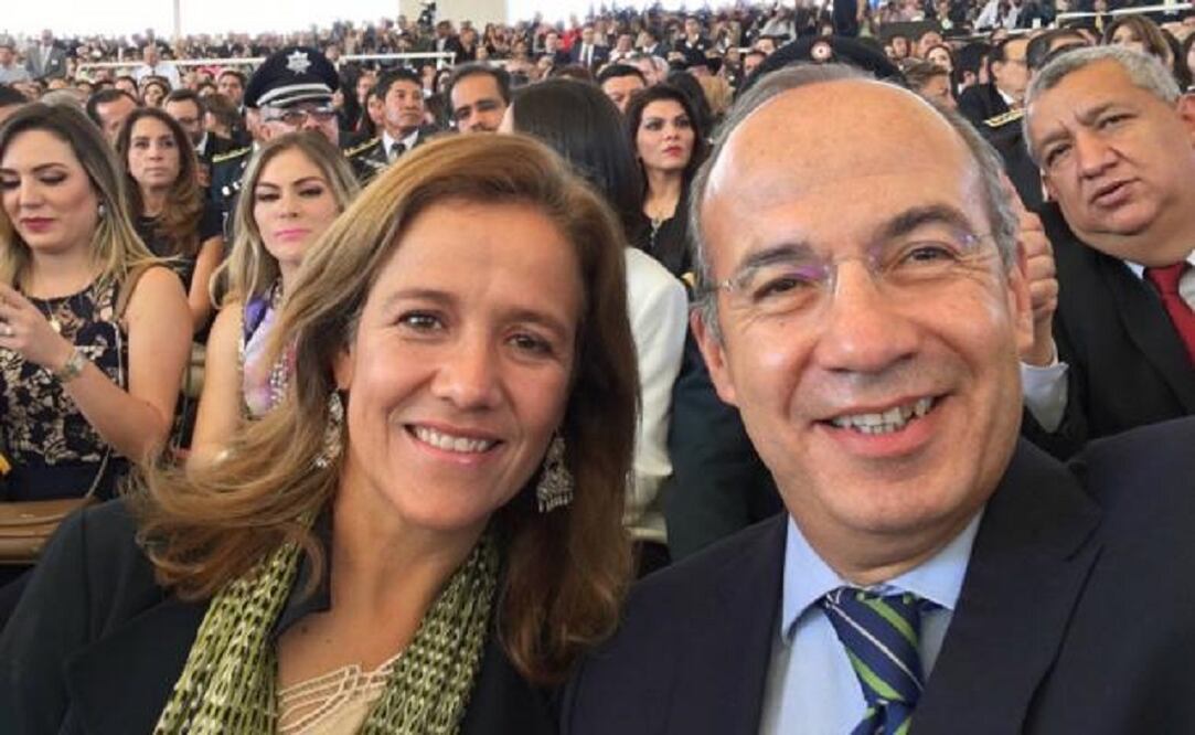 Margarita Zavala, aspirante a la presidencia de la República y Felipe Calderón, ex presidente de México (FOTO: ARCHIVO)