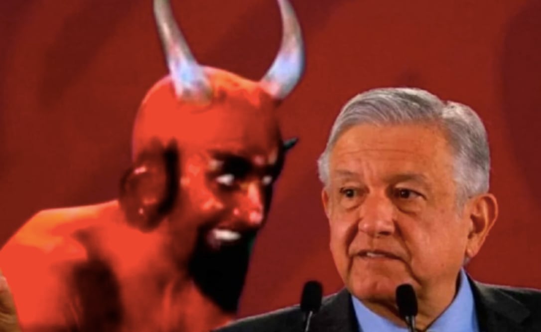 Con popular meme del diablito AMLO responde al INE sobre "mañaneras"