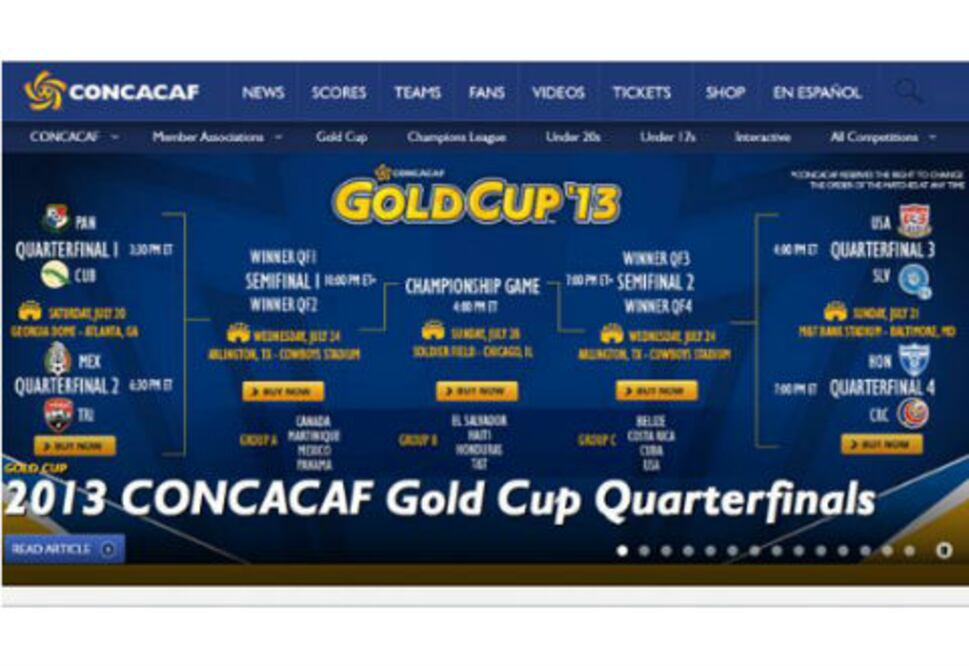 Definen horarios para cuartos de Copa Oro