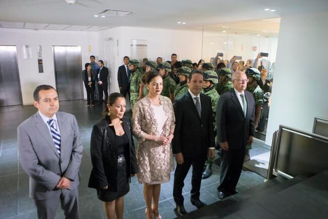 El presidente en el Senado, Ernesto Cordero Arroyo, visitó Querétaro, para estar presente en el Segundo Informe de Gobierno de Francisco Domínguez Servién, que se realizó en la sede del Poder Legislativo local (DEMIAN CHÁVEZ. EL UNIVERSAL)