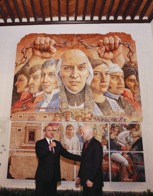 Inauguran mural sobre Independencia