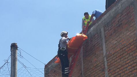 Joven lesionado por descarga eléctrica