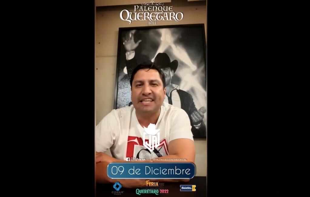 Se agotan boletos para el concierto de Julión Álvarez en el palenque de Querétaro