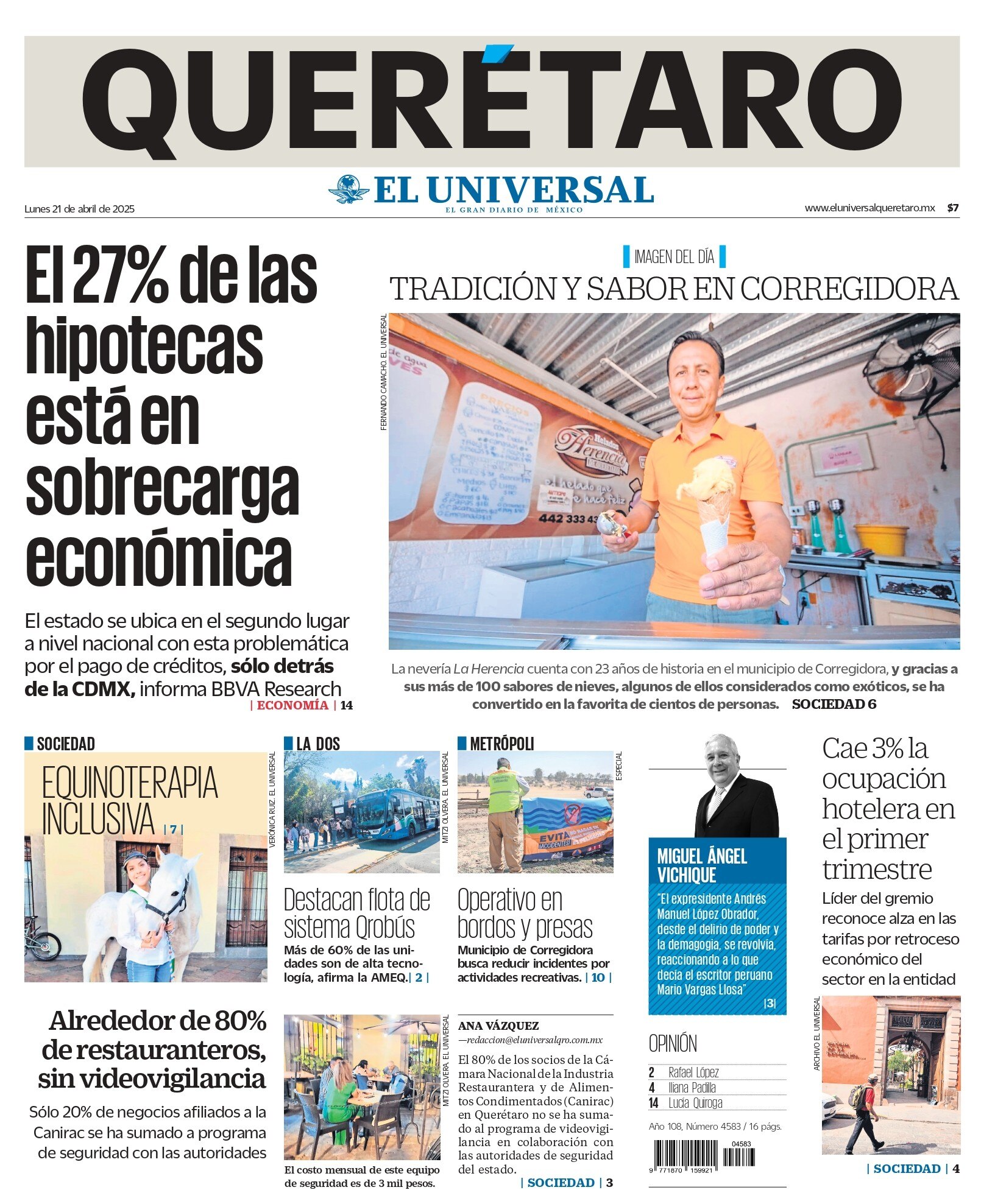 Portada 21 de abril de 2025