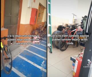 Hay un estacionamiento para bicis en el Centro Histórico; cuesta 21 pesitos