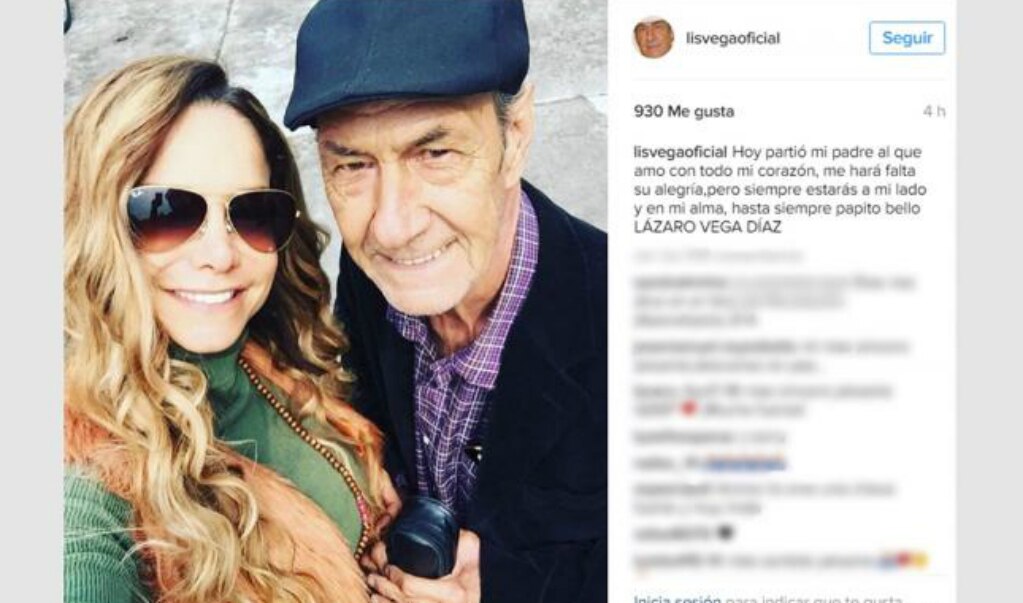 Muere el papá dela actriz  Lis Vega