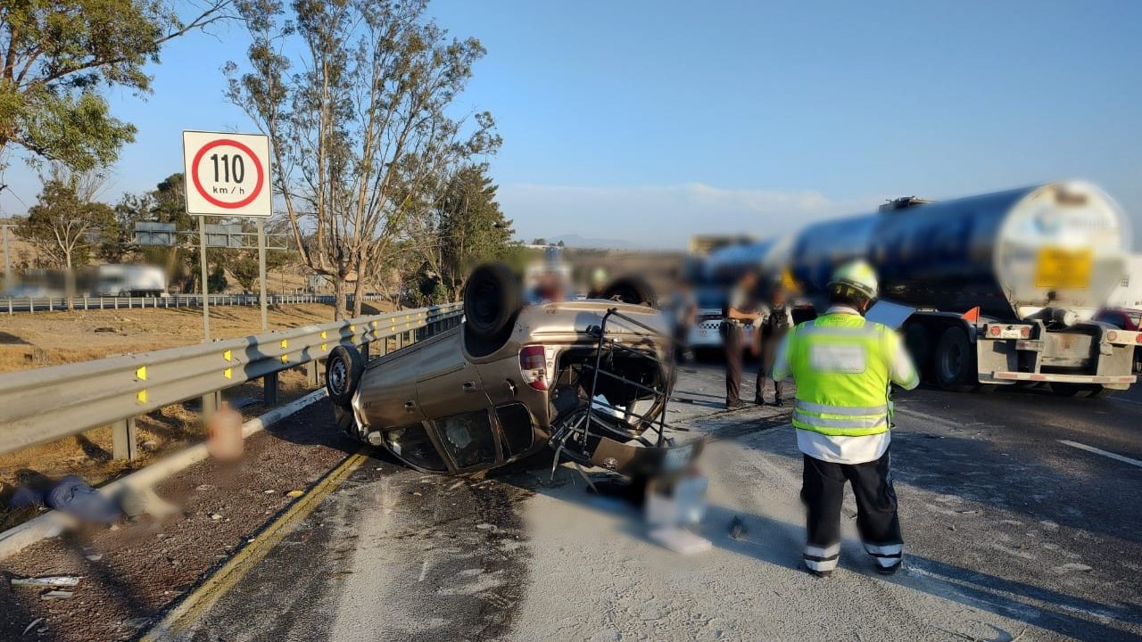Libre la autopista México-Querétaro, tras accidente reportado este viernes 