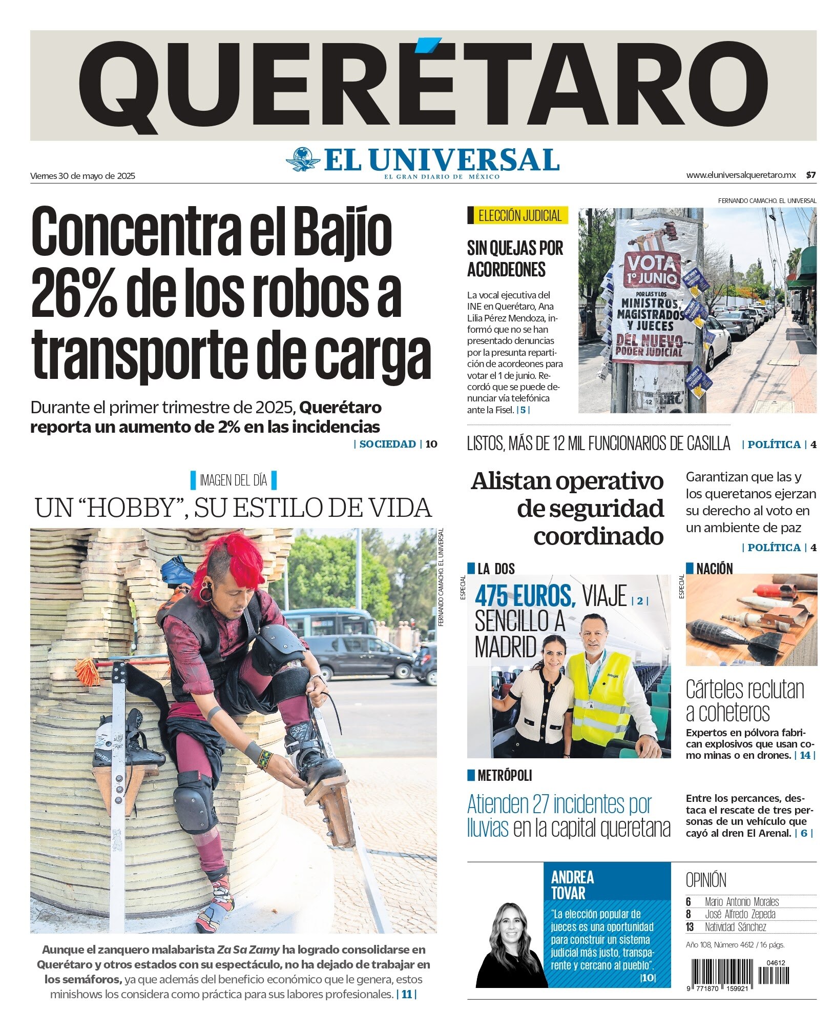 Portada 30 de mayo de 2025