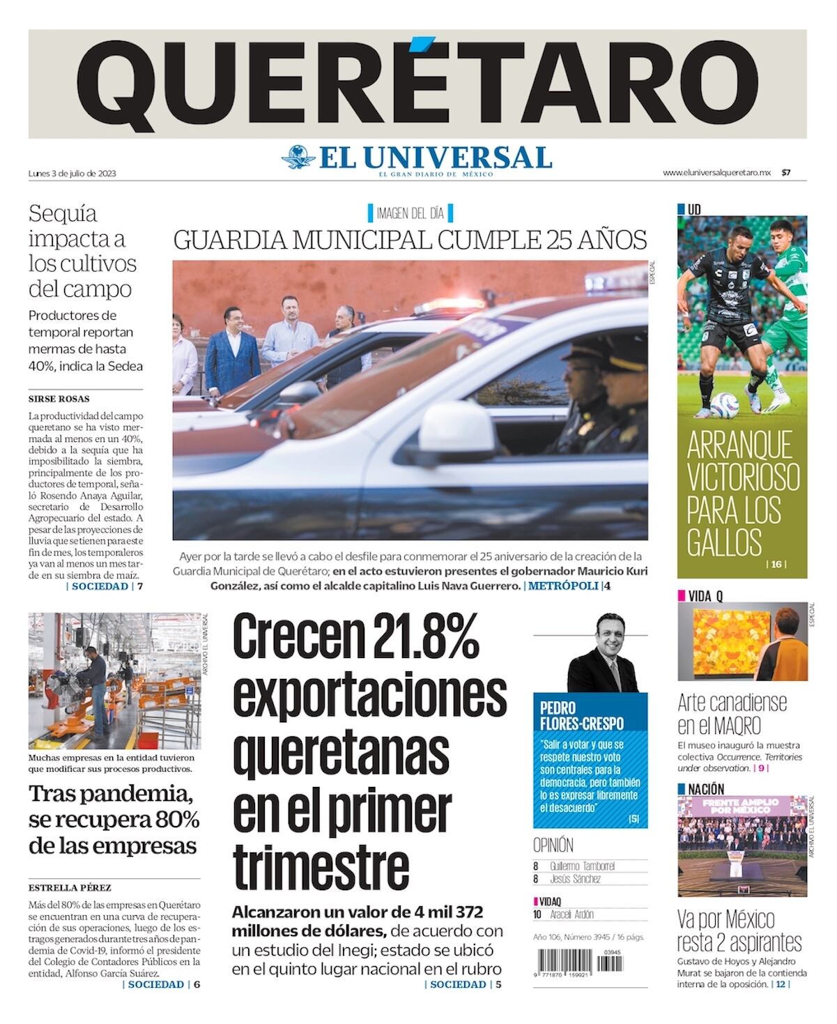 Portada 3 de julio de 2032