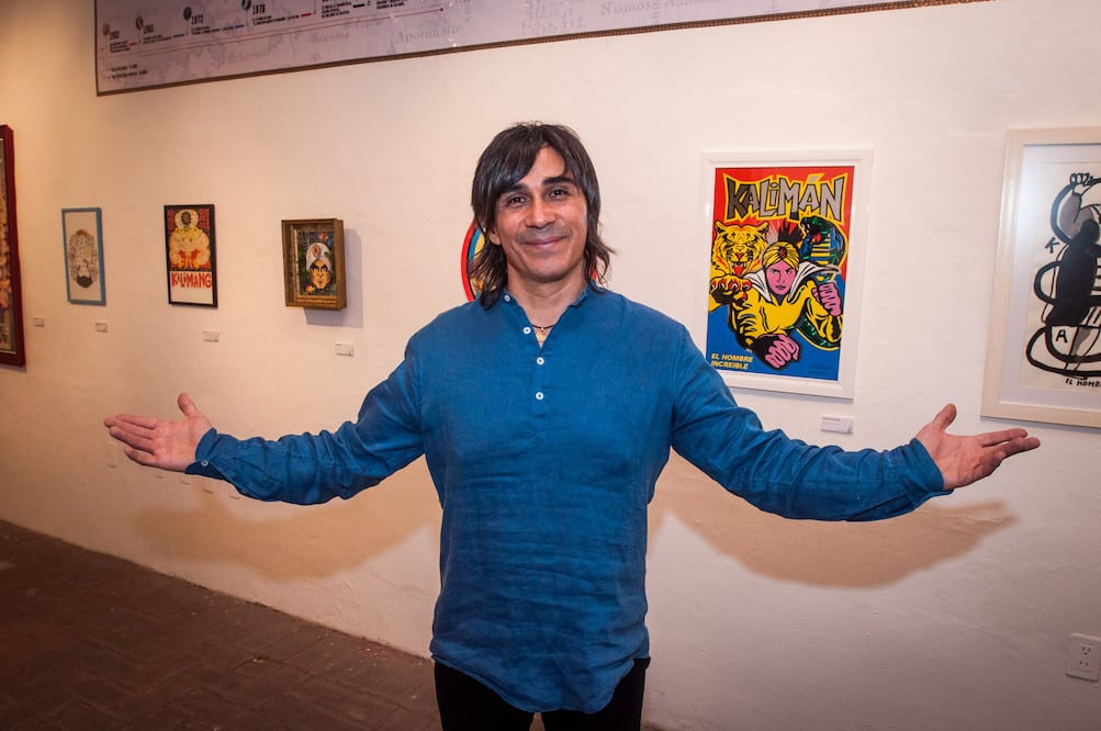 La exposición “Quien domina la mente domina el tiempo: Kalimán persiste” se exhibe en el piso superior del Museo de la Ciudad, de la capital queretana. (FOTOS: RICARDO LUGO. EL UNIVERSAL)