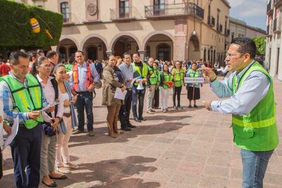 Simulacro paradójico en Plaza de Armas
