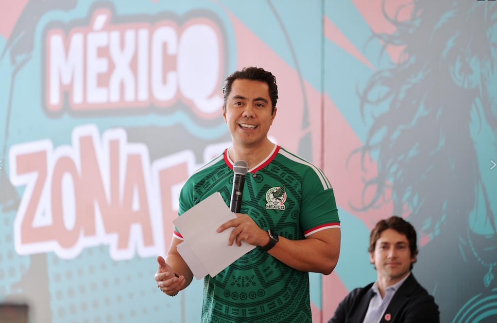 El alcalde de Querétaro Felifer Macías anunció los detalles del Zona Fest para el mundial 2026. Foto: Gobierno de Qurétaro