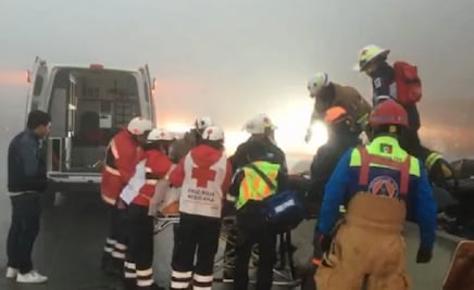 Carambola deja 32 lesionados; continúa cerrada autopista Monterrey-Saltillo