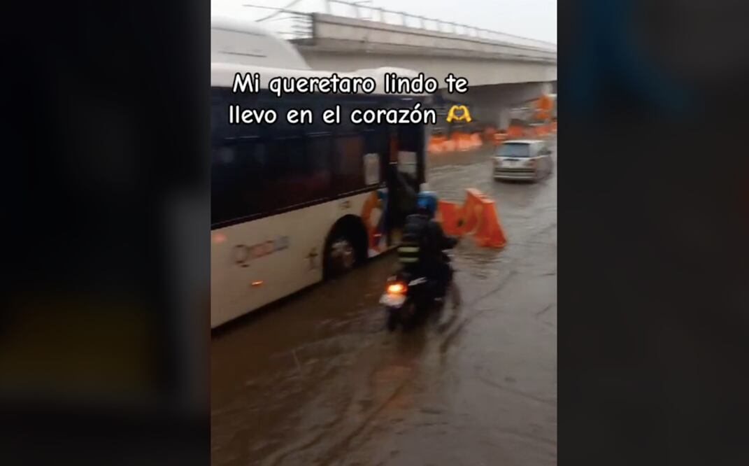 Captan encharcamientos en el Paseo 5 de Febrero