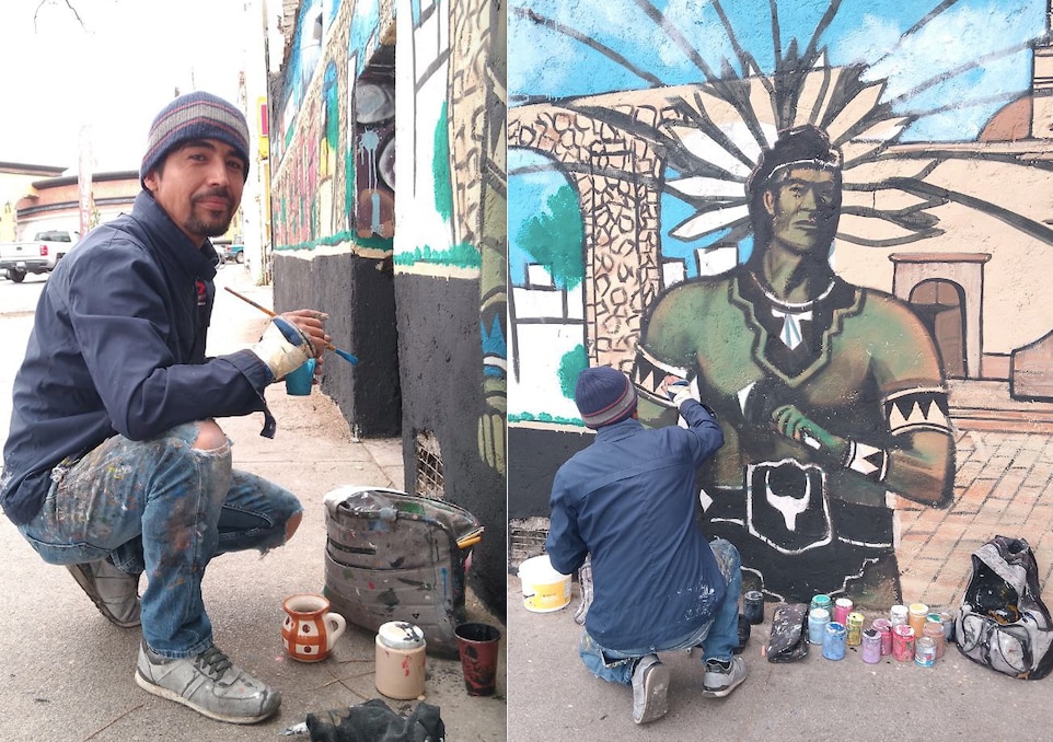 Guillermo Zúñiga, el artista que pinta en el barrio de San Francisquito