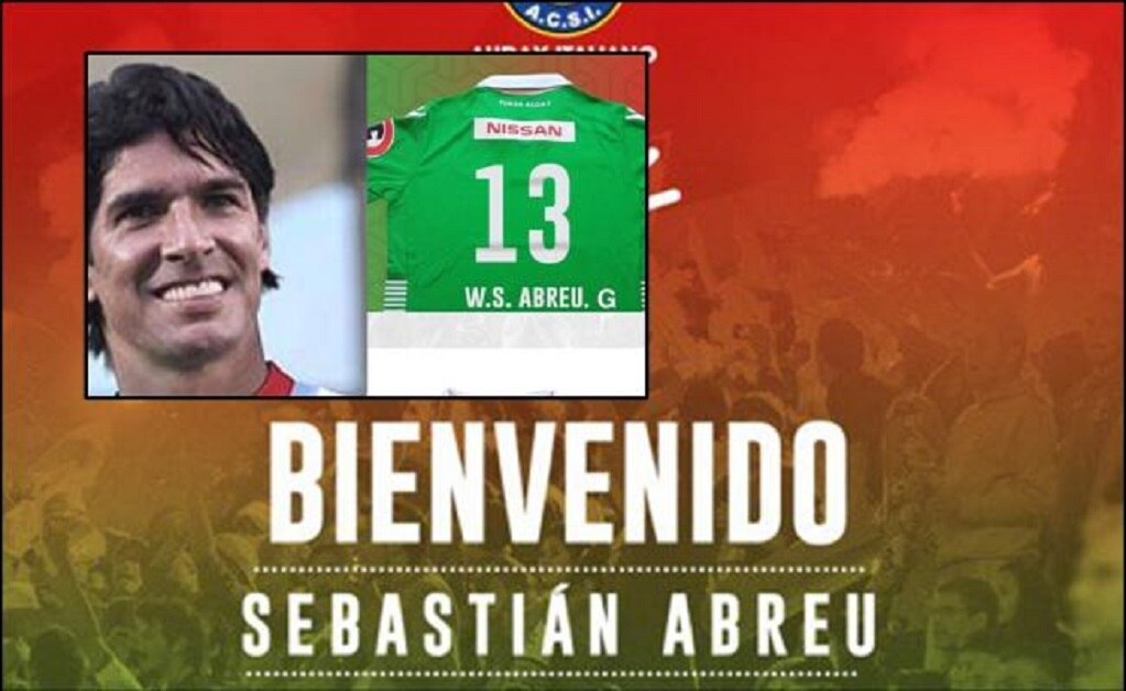 Sebastián Abreu ficha con su club 26 y rompe Récord Guinness