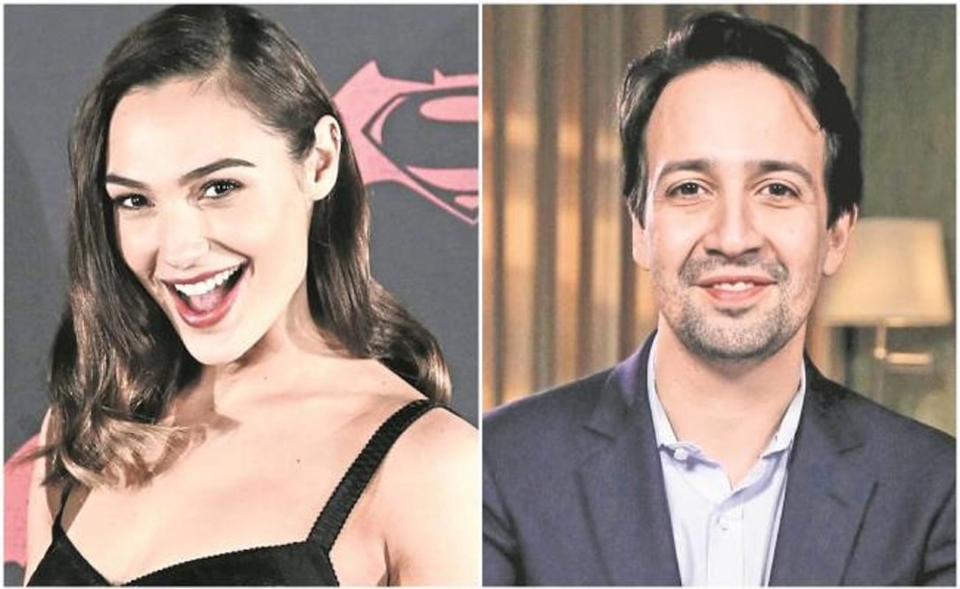 Gal Gadot y Lin-Manuel Miranda. Foto: Archivo