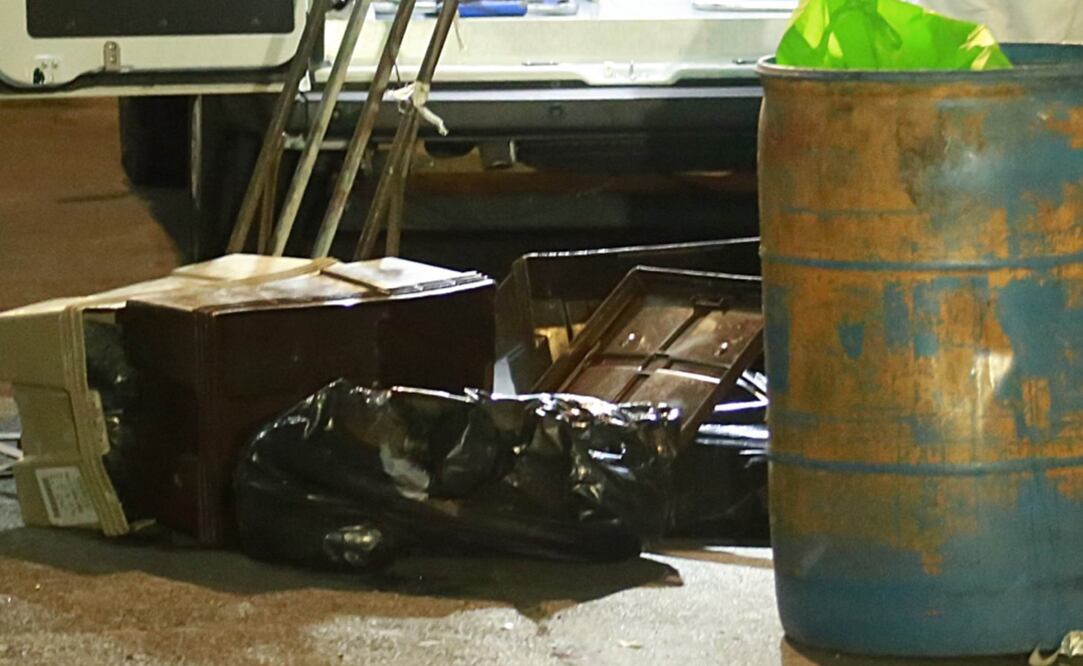 Cae sujeto que transportaba restos humanos en "diablito" por calles del Centro Histórico