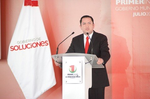 Fabián Pineda rinde primer informe