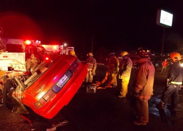 Cuatro lesionados en accidente