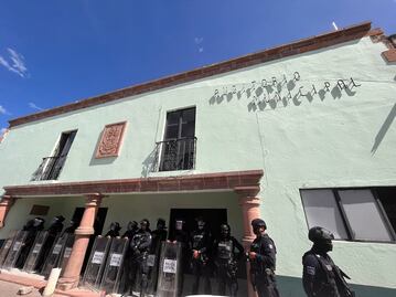 Elementos policiacos llegan a Huimilpan para mantener la paz