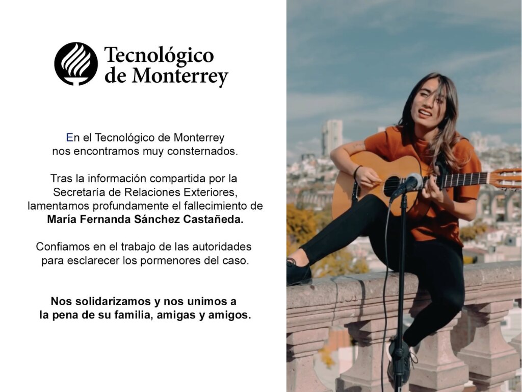 Tecnológico de Monterrey confía se investigue el caso