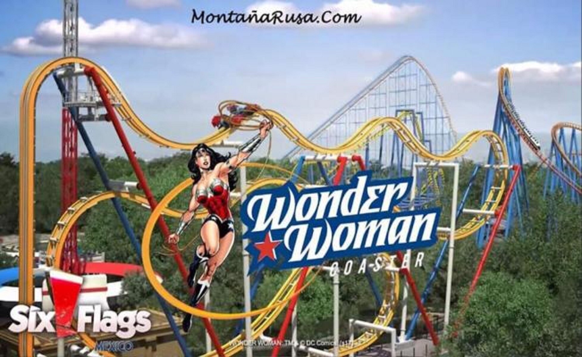 Six Flags anuncia la montaña rusa Mujer Maravilla