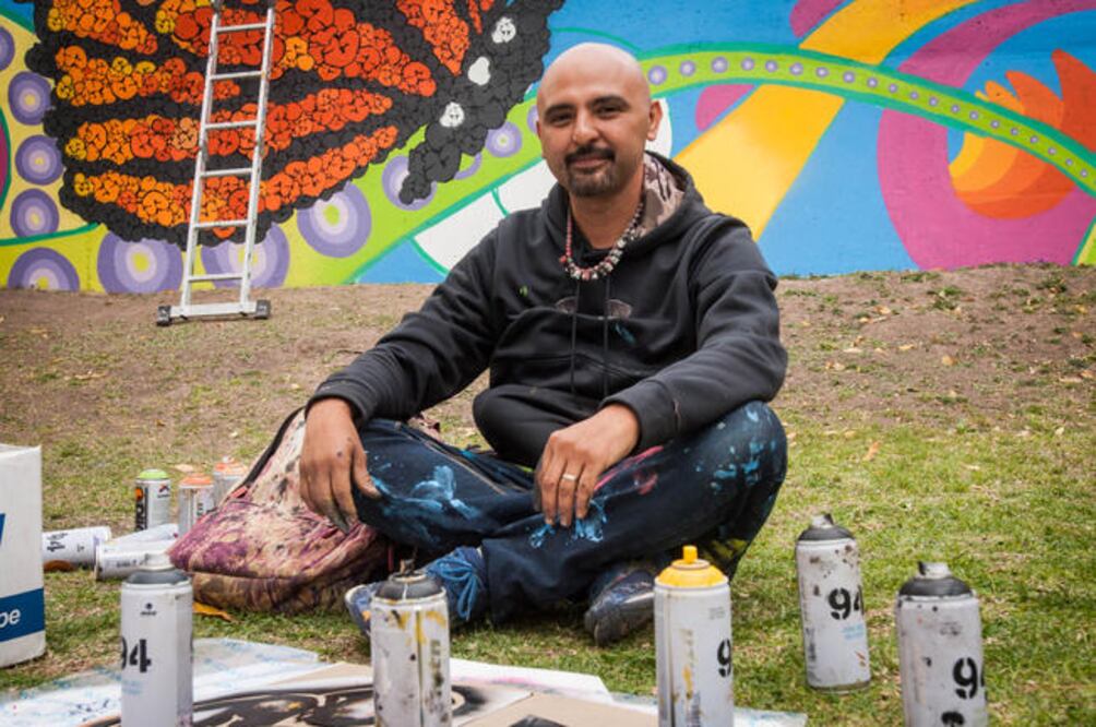 Tras recorrer un amplio camino en el mundo del arte urbano, hoy Gonzo es considerado como un pionero del grafiti en la ciudad más poblada de Texas. (FOTOS: RICARDO LUGO. EL UNIVERSAL)