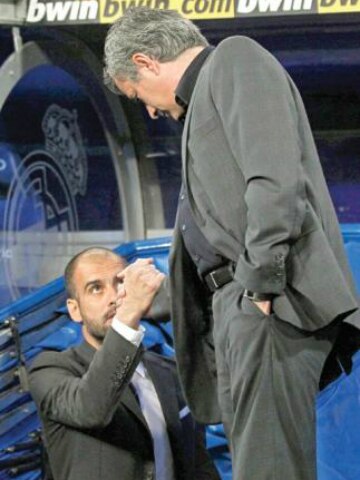 Guardiola reta a Mourinho