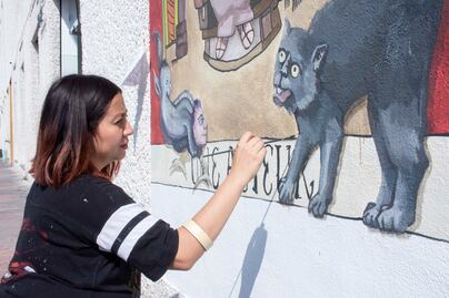 "Para vivir del arte hay que trabajar diario": muralista