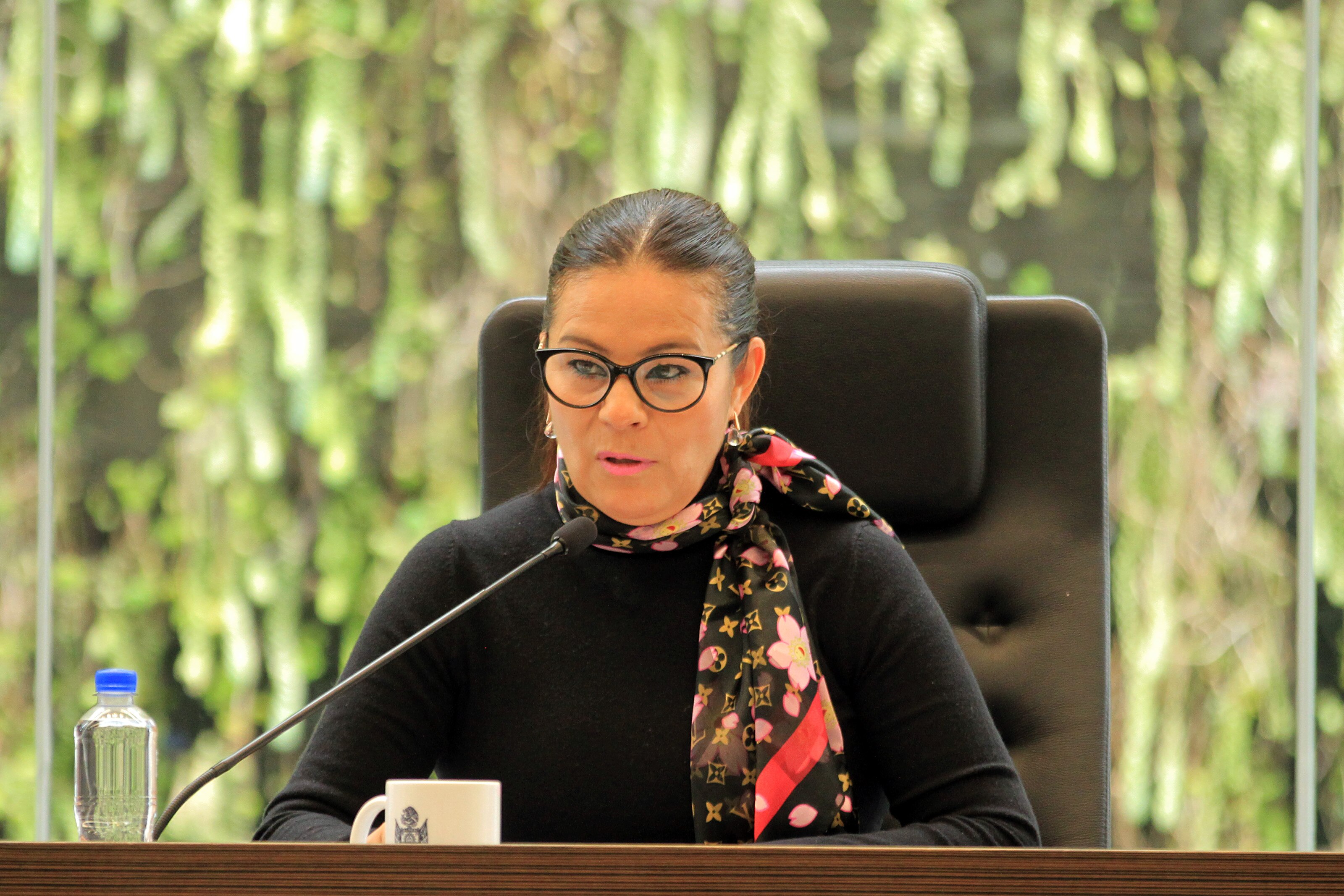 Isabel Aguilar Morales, presidenta de la Mesa Directiva de la 58 Legislatura de Querétaro (Foto: César Gómez)