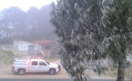 Frente frío 14, causante de las temperaturas bajo cero