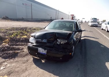 Chocan seis en la carretera 57