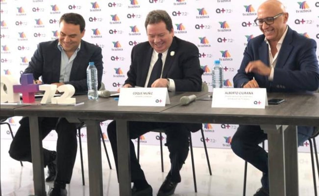 “El Coque” Muñiz se mostró feliz en esta nueva etapa. FOTO: Twitter @Azteca