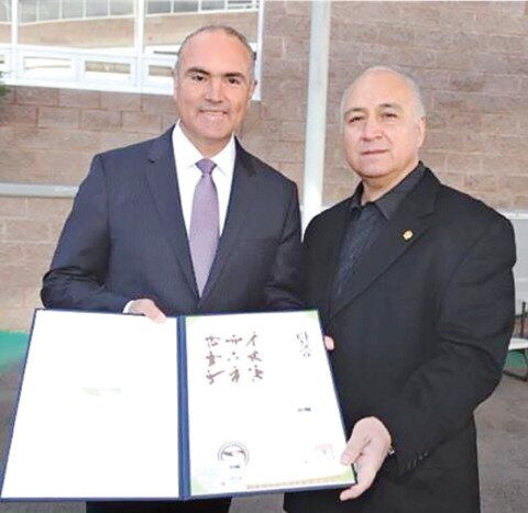 Otorgan 4°. Dan Honorario