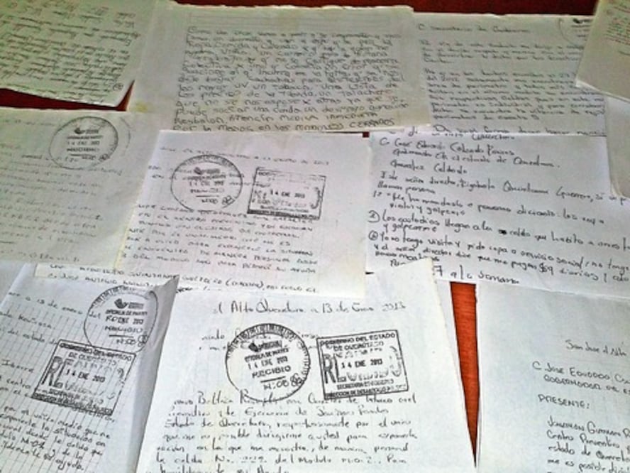 Envían reos cartas a Calzada Rovirosa